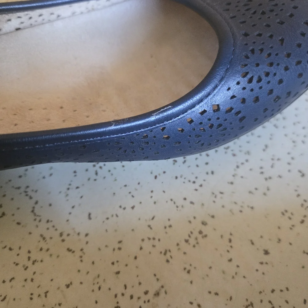 Croft & Barrow Navy Blue Ortholite Perforated Flats, 7M